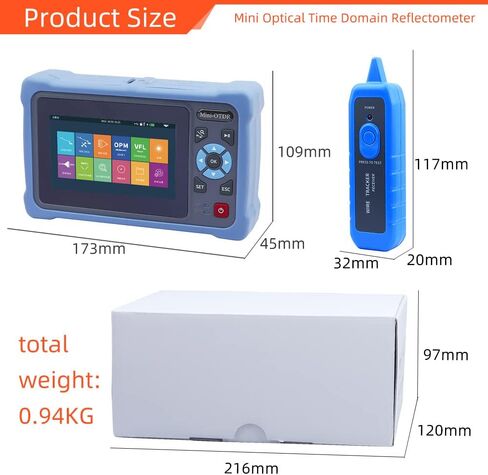 OTDR Cable Tester Fiber Optic reflectometer 9-in-1 Tester OLS VFL OLS OPM Event Diagram RJ45 Ethernet Cable Sequence Distance Tracker 900D-SC/FC UPC in Saudi Arabia