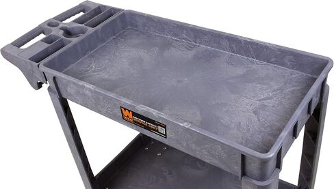 WEN 73162 Two-Tray 300-Pound Capacity Double Decker Service and Utility Cart in Saudi Arabia