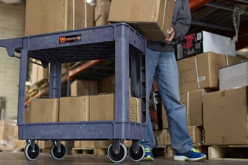WEN 73162 Two-Tray 300-Pound Capacity Double Decker Service and Utility Cart in Saudi Arabia