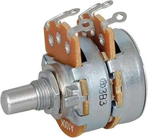 Taiwan Alpha Electronics RV24BF-10-15R1-A100K Dual Audio Potentiometer, 20% Tolerance, 100K Ohm, 250V, 1/2W, Pack of 2 in Kuwait