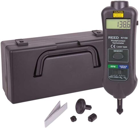 REED Instruments R7150 Professional Combination Contact / Non-Contact Laser Photo Tachometer in Kuwait