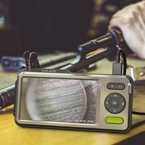 Teslong Rigid Rifle Borescope with 5" Monitor, Bore Inspection Camera Visual Gun Cleaning System-Fits .20 Caliber & Larger-w/26-inch Long Insertion Tube, 5-inch IPS Screen, Right Angle Mirror in Kuwait