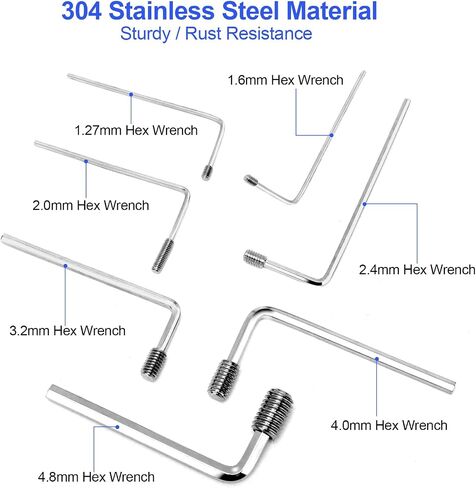 AOCORRY 300Pcs Set Screws Assortment Kit, M2.5/M3/M4/M5/M6/M8 Hex Allen Head Socket Set Screw Bolts Assortment Kit with Internal Hex Drive,304 Stainless Steel,15 Sizes (Metric) in Kuwait
