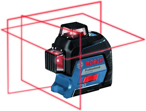 Bosch GLL3-330CG 200 قدم 360 درجة شعاع أخضر ثلاثي المستوى وخط محاذاة ذاتي التسوية بالليزر مع (1) شاحن بطارية ليثيوم أيون 2.0 أمبير بحد أقصى 12 فولت، حقيبة حمل صلبة لجهاز تحديد المواقع BM1 in Saudi Arabia