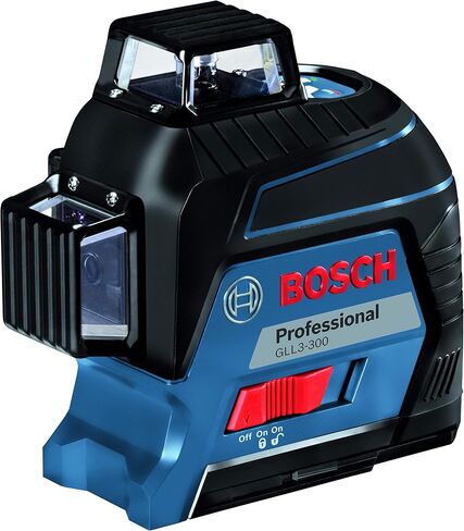 Bosch GLL3-330CG 200 قدم 360 درجة شعاع أخضر ثلاثي المستوى وخط محاذاة ذاتي التسوية بالليزر مع (1) شاحن بطارية ليثيوم أيون 2.0 أمبير بحد أقصى 12 فولت، حقيبة حمل صلبة لجهاز تحديد المواقع BM1 in Saudi Arabia