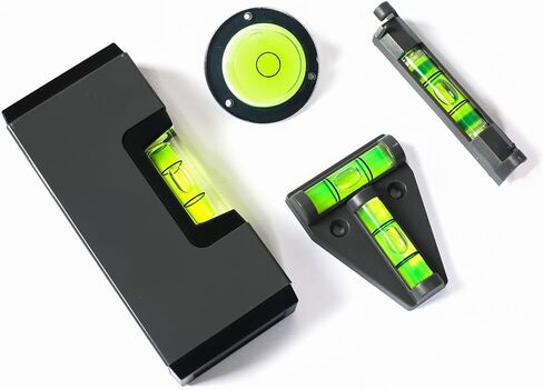 فوكيمونج 4 قطع من مستويات الفقاعات الصغيرة المحمولة، تصميم مضغوط لمشاريع تحسين المنزل، اخضر in Kuwait