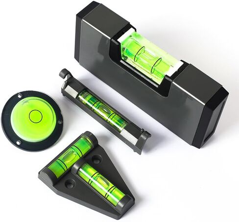 فوكيمونج 4 قطع من مستويات الفقاعات الصغيرة المحمولة، تصميم مضغوط لمشاريع تحسين المنزل، اخضر in Kuwait