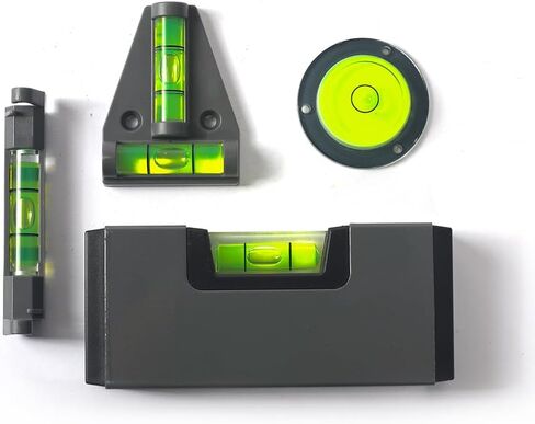 فوكيمونج 4 قطع من مستويات الفقاعات الصغيرة المحمولة، تصميم مضغوط لمشاريع تحسين المنزل، اخضر in Kuwait