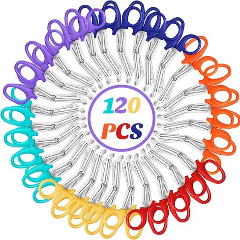 120 Pcs Small Trauma Shears 5.7'' Stainless Steel Bandage Scissors Heavy Duty Assorted Rainbow Nurse Scissors for Nurses Doctors Nursing Veterinary Use Supplies and Accessories, 6 Colors in Saudi Arabia