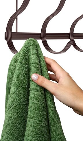 حامل معطف، خطافات على الباب لتعليق الحقائب والملابس والقبعات - منظم محفظة - شماعة منشفة للحمام والدش ، أوستن ، برونز in Kuwait