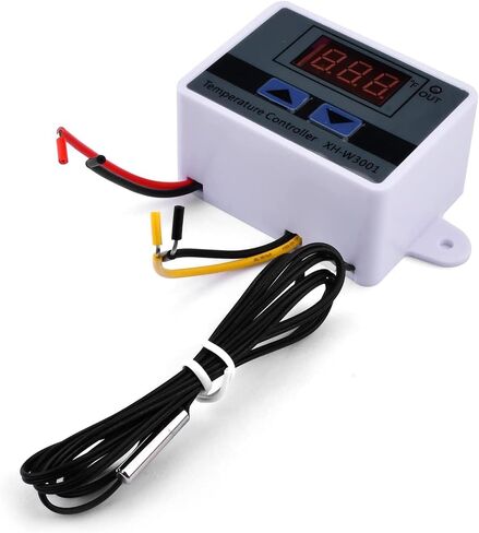Diymore XH-W3001 وحدة التحكم في درجة الحرارة LED الرقمية، مفتاح ترموستات مع مسبار مقاوم للماء، ترموستات تبريد للتدفئة قابل للبرمجة - 58 درجة فهرنهايت ~ 248 درجة فهرنهايت in Kuwait