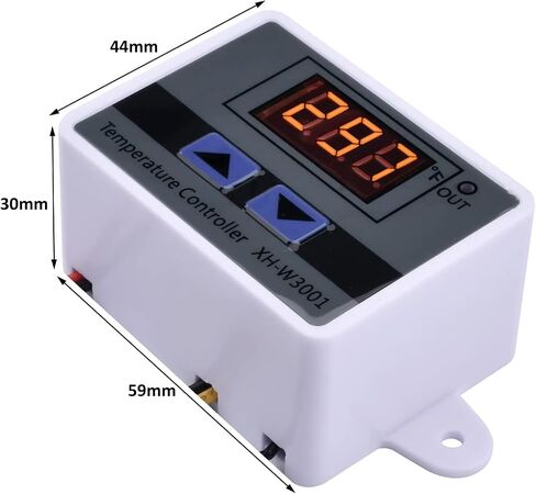 Diymore XH-W3001 وحدة التحكم في درجة الحرارة LED الرقمية، مفتاح ترموستات مع مسبار مقاوم للماء، ترموستات تبريد للتدفئة قابل للبرمجة - 58 درجة فهرنهايت ~ 248 درجة فهرنهايت in Kuwait