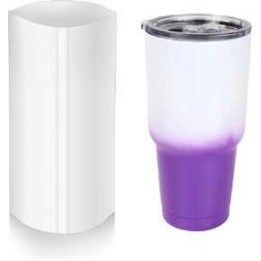 5x10 Inch 50 Pcs Sublimation Shrink Wrap Sleeves White Bags Sublimation Shrink Wrap for 20oz Straight Cup Sublimation Shrink Film Heat Transfer Shrink Wrap (5x10)
