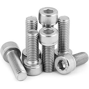 M3-0.5 * 14mm Socket Head Cap Screw Metric, 304 Stainless Steel Socket Bolt, Full Thread, Allen Hex Drive, Bright Finish, Machine Thread, Coarse Thread UNC, 50 Pcs in Saudi Arabia