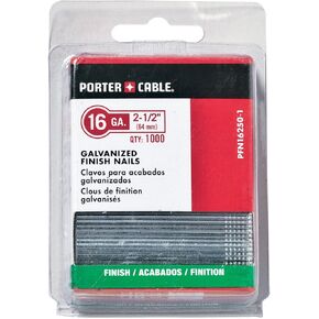 PORTER-CABLE PFN16250-1 2-1/2-Inch, 16 Gauge Finish Nails (1000-Pack) in Saudi Arabia