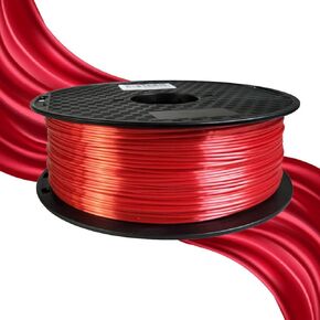 الحرير الأحمر PLA 3D خيط طابعة 1.75 مم 1 كجم بكرة 3 دي طباعة حريرية لامعة الحرير مثل المواد CC3D أيضا الحرير اللامع الذهب والنحاس الفضي in Kuwait