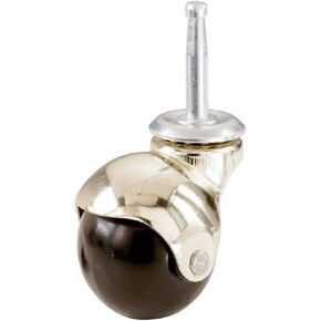 Shepherd Hardware 9352 1-5/8-Inch Hooded Ball Stem Caster, Bright Brass, 2-Pack in Kuwait