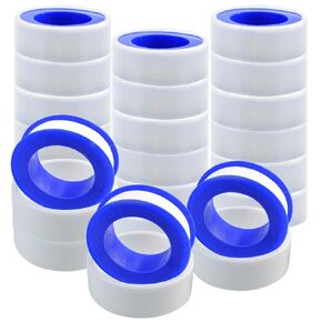 mifengda 30 Rolls Thread Seal Tapes, Teflon Tape 1/2 PTFE Pipe Sealant Tape Industrial Thread Sealants Plumbers Thread Tape for Leak Water, Plumbers, Plumbing, Air Head, Thread Pipe, 1/2" x394" White