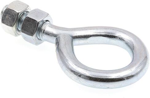 مسمار تحديد العين 9066782 من Prime-Line مع صامت، 3/8 في 16 X 2-1/2 بوصة، فولاذ مطلي بالزنك، عبوة من 20 in Kuwait