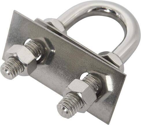 NovelBee 2-Pack of Stainless Steel Bow Stern Eye Tie Down U Bolt with Nuts and Washers,Stock Dia.1/2" (Length:4-1/4") in Saudi Arabia