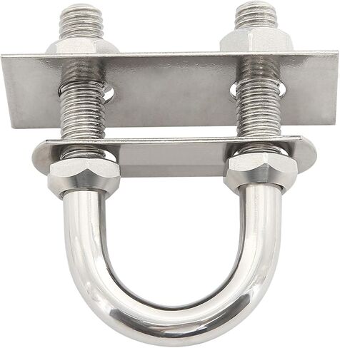 NovelBee 2-Pack of Stainless Steel Bow Stern Eye Tie Down U Bolt with Nuts and Washers,Stock Dia.1/2" (Length:4-1/4") in Saudi Arabia