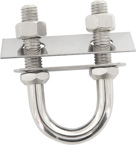 NovelBee 2-Pack of Stainless Steel Bow Stern Eye Tie Down U Bolt with Nuts and Washers,Stock Dia.1/2" (Length:4-1/4") in Saudi Arabia