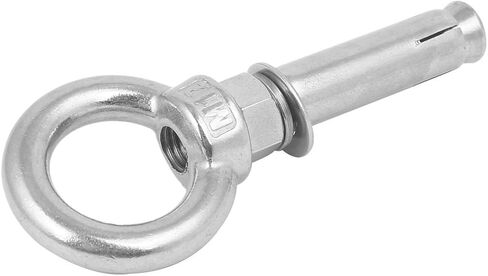 uxcell M12x80mm 304 الفولاذ المقاوم للصدأ حلقة رفع الأكمام التوسع مغلقة هوك مسمار العين in Saudi Arabia