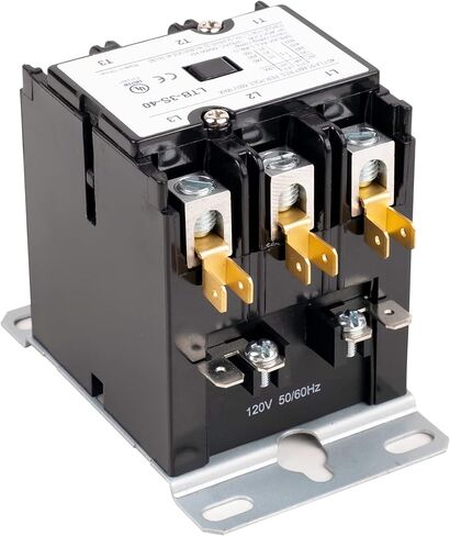 موصل فائق التحمل 3 أقطاب 40 أمبير 120 فولت تيار متردد، موصل ذو غرض محدد من BlueStars - متوافق مع المرحلات، مكيف الهواء، المضخة الحرارية، أنظمة التبريد in Kuwait