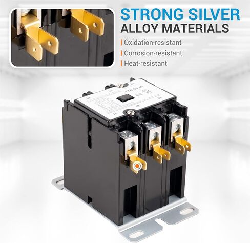 موصل فائق التحمل 3 أقطاب 40 أمبير 120 فولت تيار متردد، موصل ذو غرض محدد من BlueStars - متوافق مع المرحلات، مكيف الهواء، المضخة الحرارية، أنظمة التبريد in Kuwait