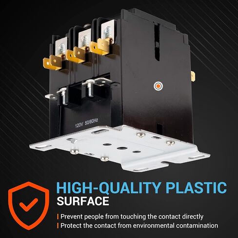 موصل فائق التحمل 3 أقطاب 40 أمبير 120 فولت تيار متردد، موصل ذو غرض محدد من BlueStars - متوافق مع المرحلات، مكيف الهواء، المضخة الحرارية، أنظمة التبريد in Kuwait