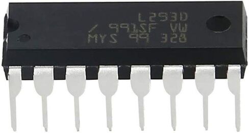 DAOKI 10PCS L293D DIP16 Stepper Motor Drivers Controller Four Channel Motor Driver IC 36V 600mA + Round Hole IC Socket 16PIN in Saudi Arabia