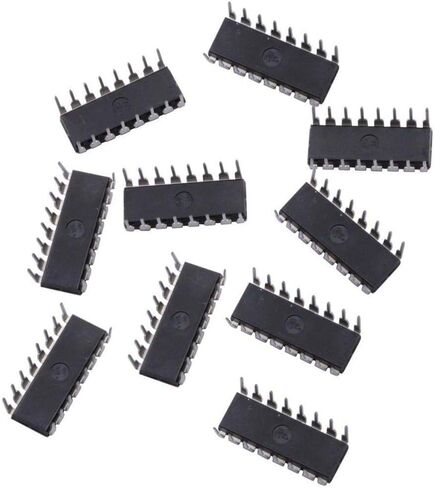 DAOKI 10PCS L293D DIP16 Stepper Motor Drivers Controller Four Channel Motor Driver IC 36V 600mA + Round Hole IC Socket 16PIN in Saudi Arabia