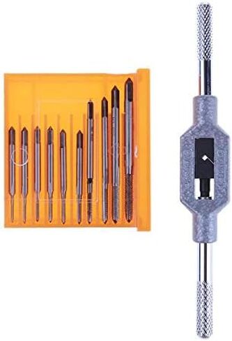 NMBWCNM 11pcs الصنابير الصغيرة بت وجع مجموعة مع عالية السرعة الصلب اليد المسمار الموضوع التوصيل الصنابير M1 M1.2 M1.4 M1.6 M1.7 M1.8 M2 M2.5 M3 M3.5 لإصلاح آلات النجارة in Kuwait