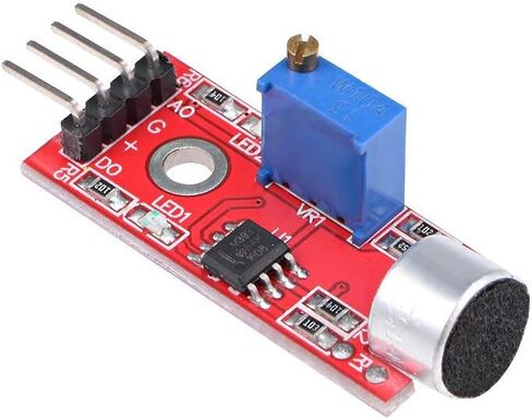 وحدة استشعار صوت ميكروفون 5 قطع AVR PIC للكشف عن صوت حساسية عالية لـ Arduino مع كابل دوبونت in Saudi Arabia