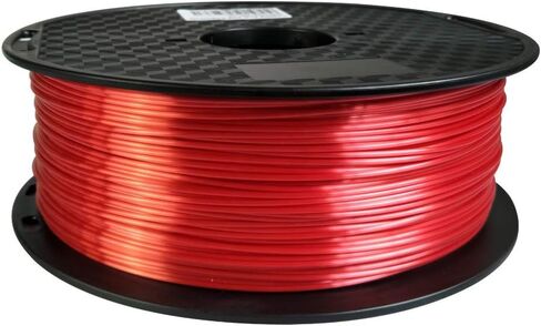 الحرير الأحمر PLA 3D خيط طابعة 1.75 مم 1 كجم بكرة 3 دي طباعة حريرية لامعة الحرير مثل المواد CC3D أيضا الحرير اللامع الذهب والنحاس الفضي in Kuwait