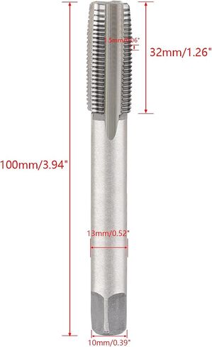 Piutouyar Metric Thread Tap, HSS M16 x 1.5mm Metal Thread Tap, Right Hand Threading Tap for Machine in Kuwait