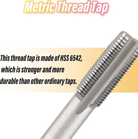 Piutouyar Metric Thread Tap, HSS M16 x 1.5mm Metal Thread Tap, Right Hand Threading Tap for Machine in Kuwait