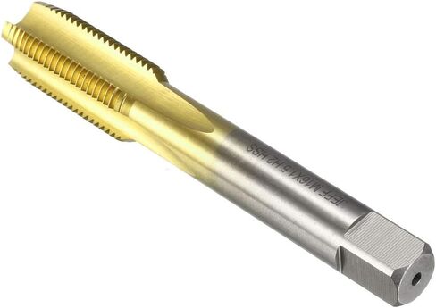 صنبور طحن خيط الماكينة المترية من uxcell M16 x 1.5 H2 مطلي بالتيتانيوم (مطلي بـ Ti) فولاذ عالي السرعة 4 مزامير مستقيمة برغي خيط التنصت على الخيوط أداة إصلاح ميكانيكي DIY in Kuwait