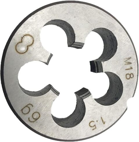M18x1.5 Die Right Hand Threading Tool M18 x 1.5 Metric Thread Round Die RH HSS, M18x1.5 Round Die M18 x 1.5 Round Threading Die in Saudi Arabia