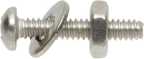 540 قطعة من مسامير فيليبس المصنوعة من الفولاذ المقاوم للصدأ ومسامير ذات رأس مسطح، وصواميل، وغسالات متنوعة (#2، 4، 6) in Kuwait