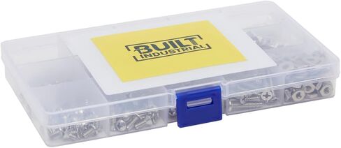 540 قطعة من مسامير فيليبس المصنوعة من الفولاذ المقاوم للصدأ ومسامير ذات رأس مسطح، وصواميل، وغسالات متنوعة (#2، 4، 6) in Kuwait