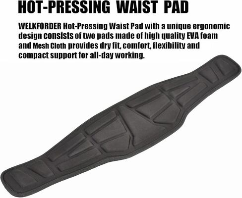 Tongue Buckle Body Belt With Hot-Pressing Waist Pad and 2 Side D-Rings Personal Protective Equipment Safety Harness | Waist Fitting Size 30'' to 45'' for Work Positioning, Restraint in Kuwait