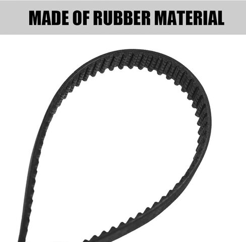 Richer-R Timing Belt for 3D Printer, 6mm Width GT2 Rubber Closed Loop Synchronous Timing Belt Black Belt with Fiberglass Reinforced, Great Transmission Capability for 3D Printer (300mm) in Saudi Arabia