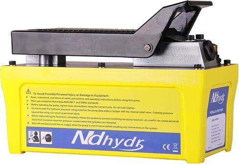 مضخة هيدروليكية للهواء NDhydr 10,000 رطل لكل بوصة مربعة مضخة قدم هيدروليكية للهواء 1/2 جالون مضخة هيدروليكية تعمل بخزان الهواء للكباش والمكابس وآلات إطار الجسم التلقائي والرفع الهيدروليكي. in Kuwait