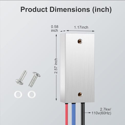 2.7kw 110V 25A 60Hz Soft Starter, Soft Start Module | Soft Start Relay for Table Saw, Disk Saw, Grooving Machines, Angle Grinders, Cutting Machines etc, Externally Mounted in Saudi Arabia