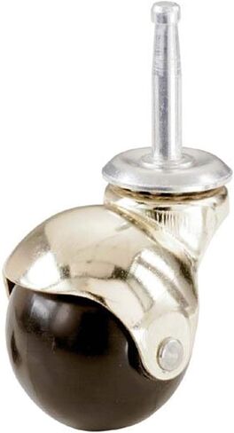 Shepherd Hardware 9352 1-5/8-Inch Hooded Ball Stem Caster, Bright Brass, 2-Pack in Kuwait