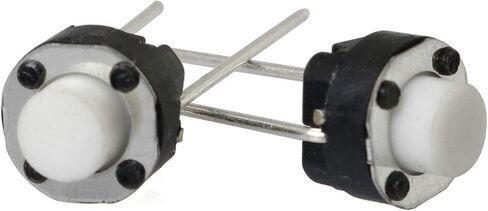 SQXBK Tactile Push Button Switch 10PCS 2 Pin 6x6x5mm DIP Round Micro Switch Tact Switch in Saudi Arabia