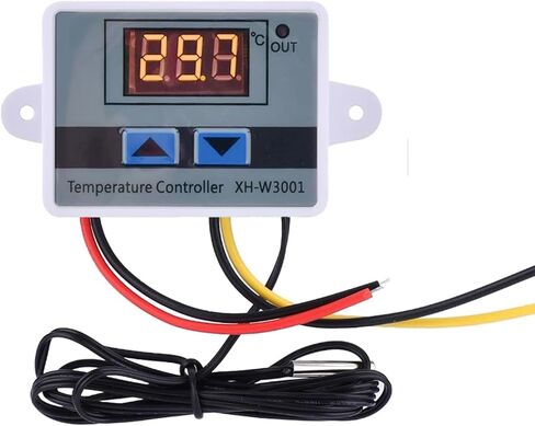 Sumklin وحدة التحكم في درجة الحرارة LED الرقمية قطعتان XH-W3001 مفتاح التحكم في الحرارة AC 220 فولت مع مسبار مقاوم للماء NTC 10K لتبريد التدفئة القابل للبرمجة -50 درجة مئوية ~ 110 درجة مئوية in Kuwait