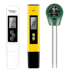 CANNABMALL PH Meter, TDS PPM Meter and 3 in 1 Soil Moisture Meter Combo, High Accuracy Lab PH/EC Tester Digital Kit [Upgraded] for Home Water, Hydroponics, Plants Garden Soil and Aquarium PH Pen in Saudi Arabia
