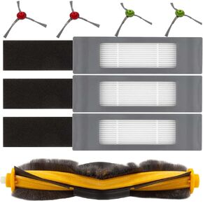 ARyee Replacement Accessory Kit Compatible for Ecovacs Deebot OZMO 950 T5 920 T8 T8AIV OZMO T8 T9 Power T9 MAX N8 Pro Plus N8 Pro, 1 Main Brush, 3 Filters, 4 Side Brushes (8Pcs) in Saudi Arabia
